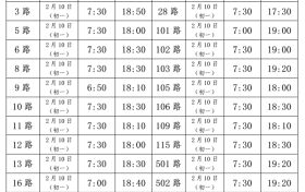 @漢中人，春節(jié)期間公交首班時間有調(diào)整→縮略圖