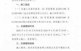 @漢中人注意啦！京昆高速漢寧段施工公告縮略圖