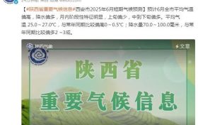 先晴后雨，陜西部分地方將再迎降水！縮略圖